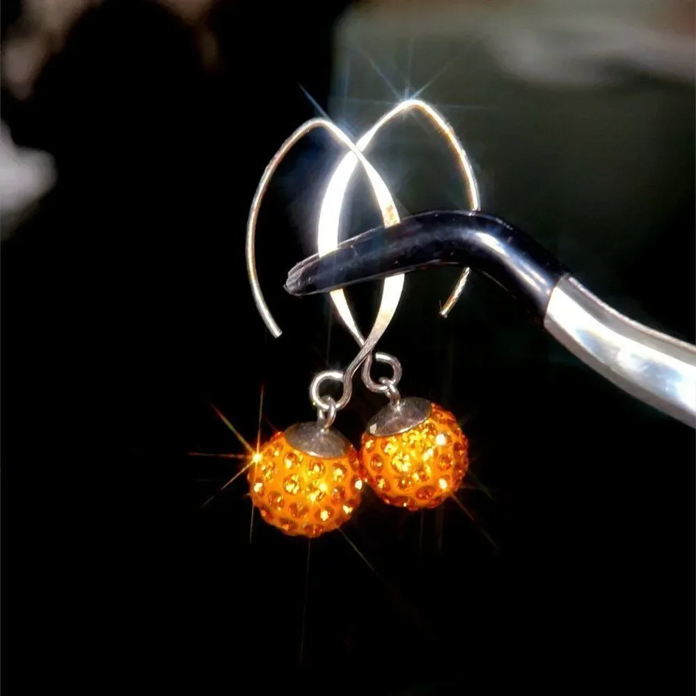 Disco‎ Ball Dangle Earrings
